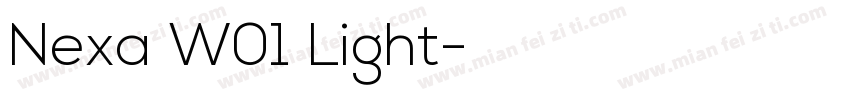 Nexa W01 Light字体转换